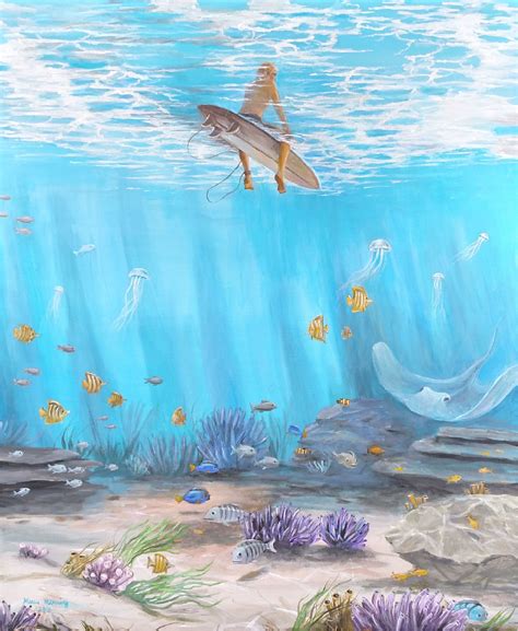 Painting. Under the Sea. | Underwater painting, Sea illustration, Sea ...