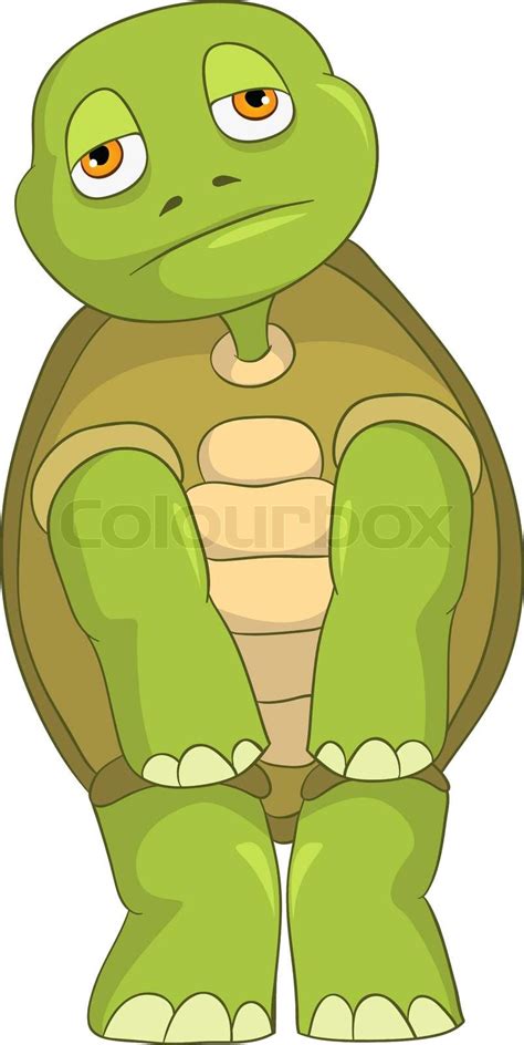 Sad Turtle | Stock vector | Colourbox