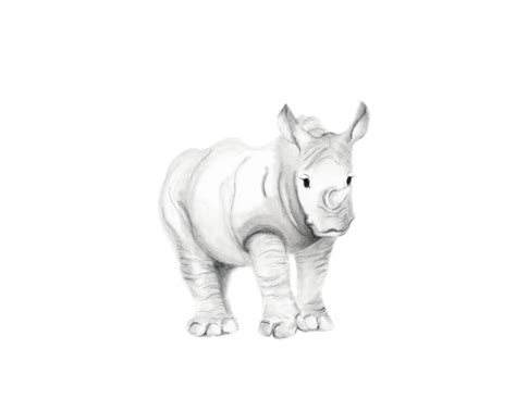 Rhino Head Drawing | Free download on ClipArtMag