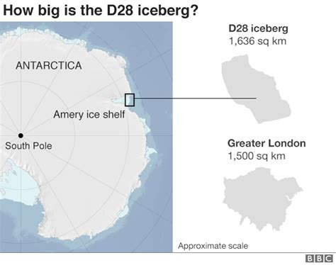 315 billion-tonne iceberg breaks off Antarctica - BBC News