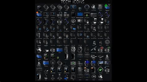 Windows 10 custom icon pack TECH - YouTube