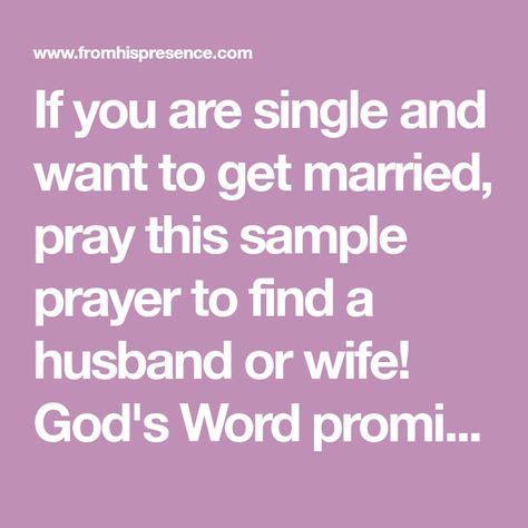 Prayer To Find a Husband or Wife (with PDF Prayer Guide) (With images ...