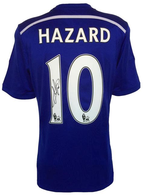 Eden Hazard Signed 2014-15 Chelsea F.C. Home Adidas Jersey (Icons COA ...