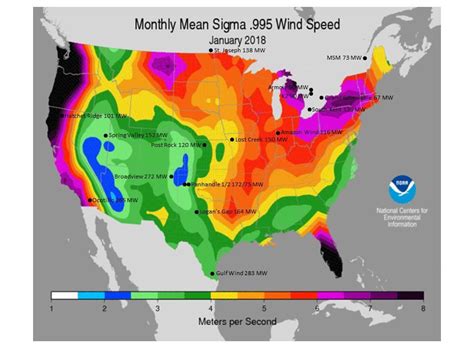 Average Wind Speed Map