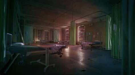 Abandoned Hospital Ward, Michael Kelly on ArtStation at https://www ...