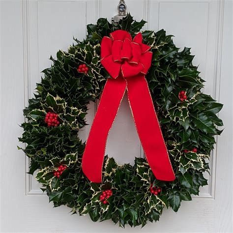 24" Holly Wreath-HWG