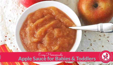 Applesauce Recipe for Babies - My Little Moppet