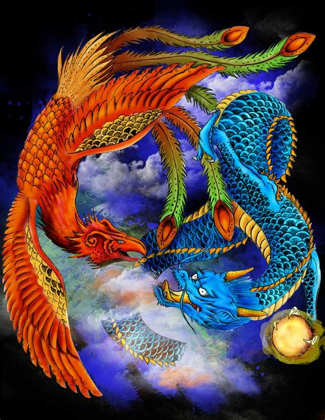 Phoenix VS Dragon by jasonwave on DeviantArt