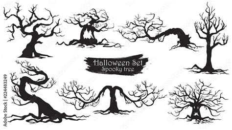 Scary Tree Silhouette Halloween