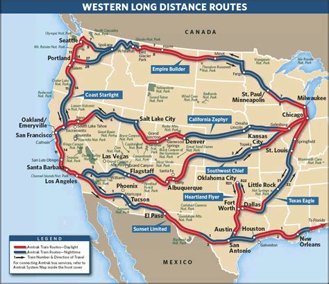 List Of Amtrak Routes - Wikipedia - Amtrak Route Map California ...