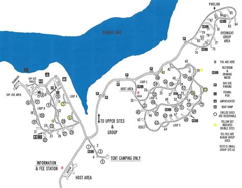 Kaibab Lake Campground Map