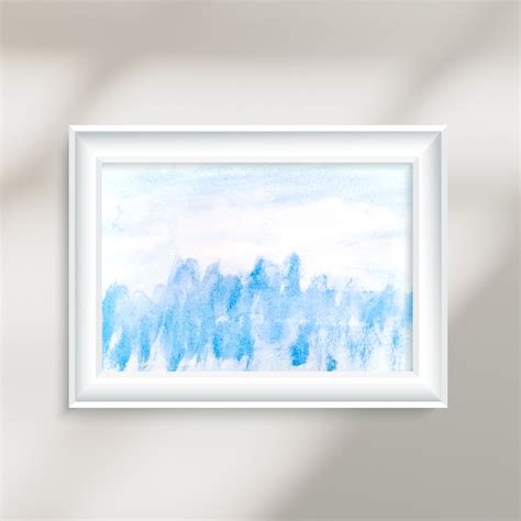 Blue Abstract Art Print - Etsy