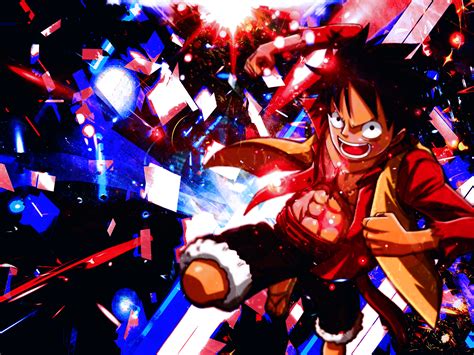 HD Wallpaper: Monkey D. Luffy in Vibrant Action from One Piece by ...