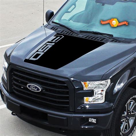 For Ford F-150 Center Hood Graphics Stripes Vinyl Decals Truck Stickers ...