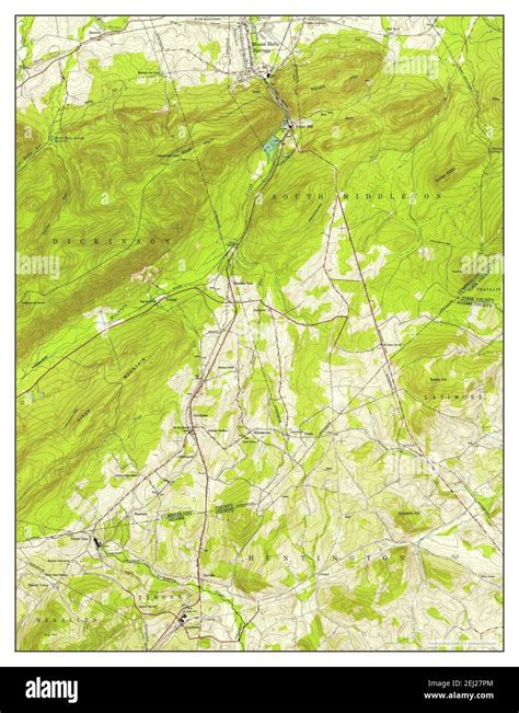 Mount Holly Springs, Pennsylvania, map 1952, 1:24000, United States of ...