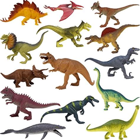 14-Pack 10 Inch Educational Dinosaur Toys Realistic Figures Kids ...