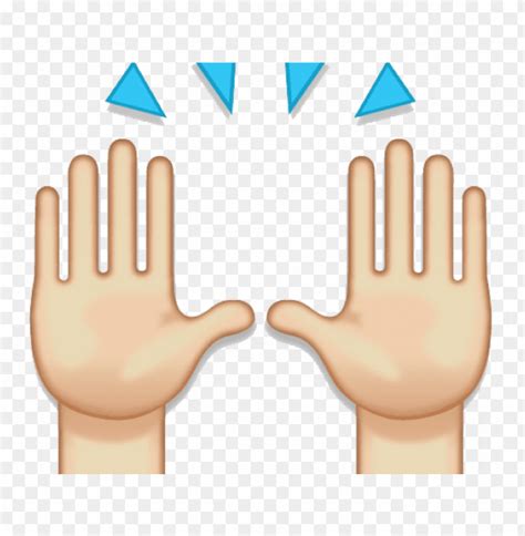 Hand Emoji Clipart 100 Percent - Praise Hands Emoji PNG Transparent ...