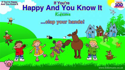 If You Are Happy And You Know It Nursery Rhyme For Kids With Lyrics ...