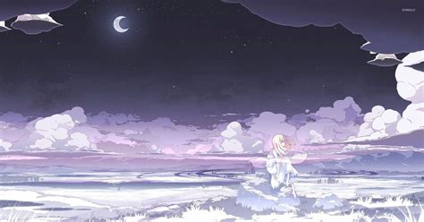 anime moonlight wallpaper | Anime, Ánh trăng, Phong cảnh