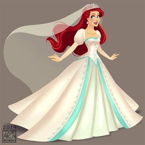 Pretty Ariels Wedding Dress in 2020 | Disney wedding dresses, Disney ...