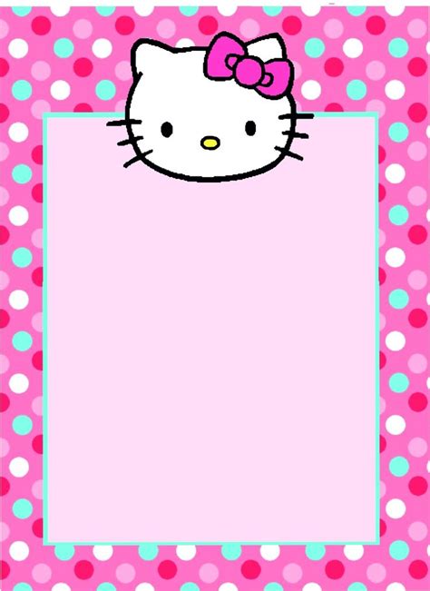 Hello kitty invitations, Hello kitty invitation card, Hello kitty ...