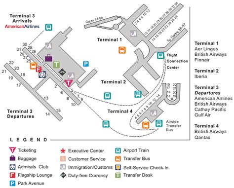 Heathrow International Airport UK Terminal Maps, LHR Information and ...