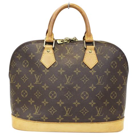 LOUIS VUITTON Monogram Canvas Alma Brown Satchel Bag