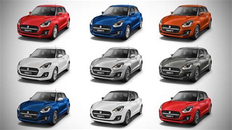 2021 Maruti Suzuki Swift ( Facelift) - All Colour Options - Images ...