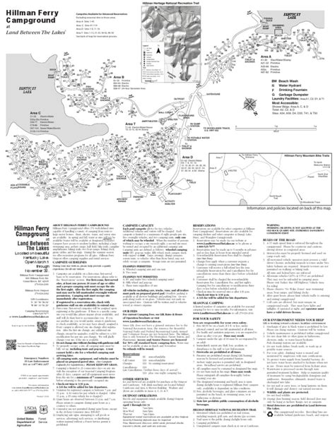 Hillman Ferry Campground Map