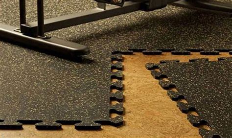 Interlocking Rubber Tiles for Gym Flooring