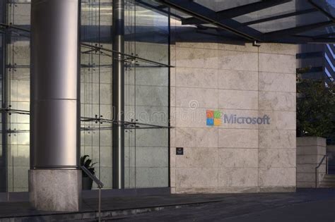 Microsoft Building in Bellevue Editorial Stock Photo - Image of ...