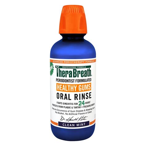 Therabreath 24-Hour Healthy Gums Oral Rinse Mouthwash, 16.0 fl oz ...