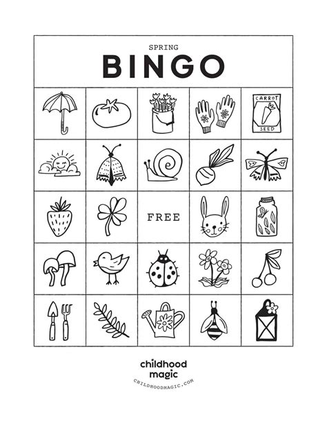 Spring Bingo - Childhood Magic