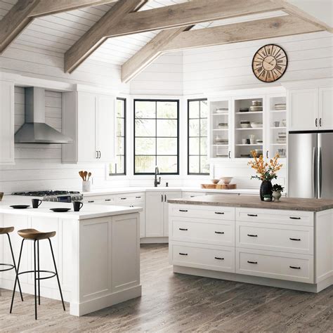 Two Affordable Options for White Shaker Cabinets | At Home In Love