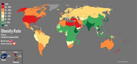 Obesity Rates By State Map - United States Map