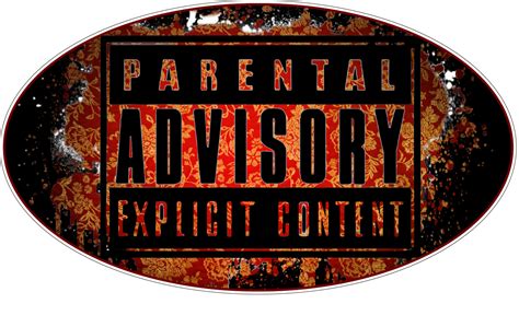 Parental Advisory Explicit Content Logo Vinyl Sticker