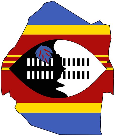 Carte drapeaux Swaziland, Carte drapeaux de Swaziland