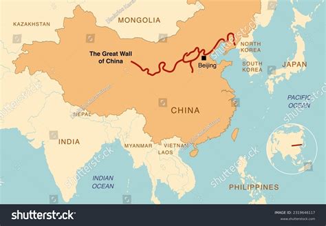 513 Great Wall China Map Images, Stock Photos Vectors, 40% OFF