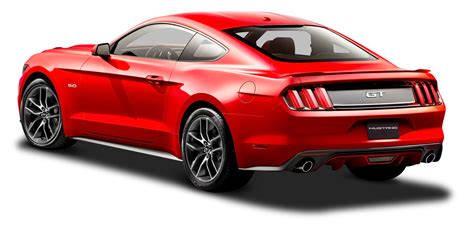 Ford Mustang Red Car Back Side PNG Image - PurePNG | Free transparent ...