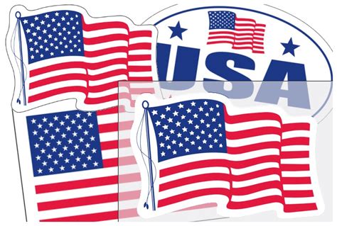 US Flag Stickers | United States Flag & Made in USA Stickers