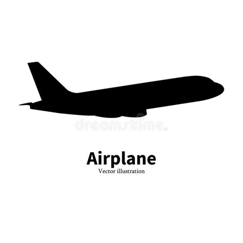 Airplane Side View Silhouette Stock Illustrations – 920 Airplane Side ...