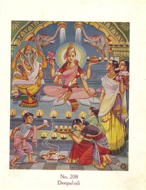 Heritage of India: Deepavali vintage art print