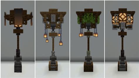 Minecraft street lamp design