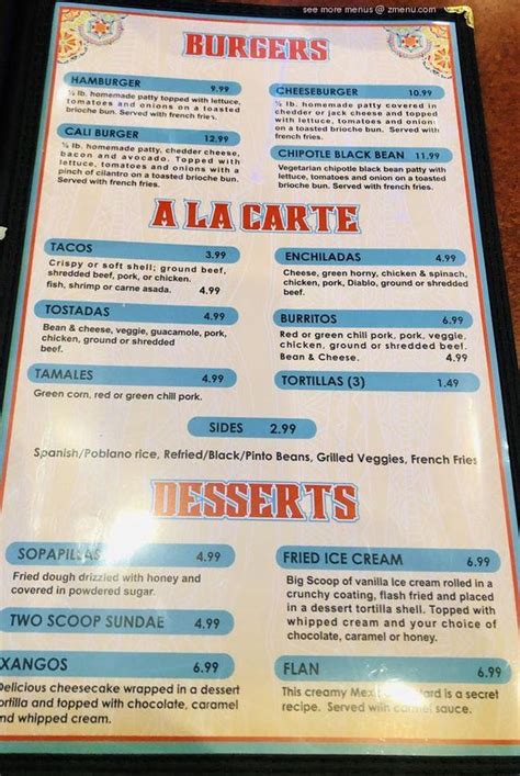 Online Menu of Los Gringos Locos Restaurant, Apache Junction, Arizona ...