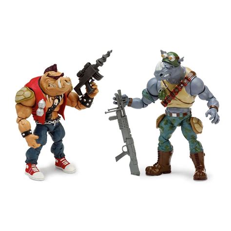 New Teenage Mutant Ninja Turtles Bebop Or Rocksteady Figures TMNT ...