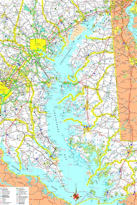 Map Of Chesapeake Bay - Map Of South America