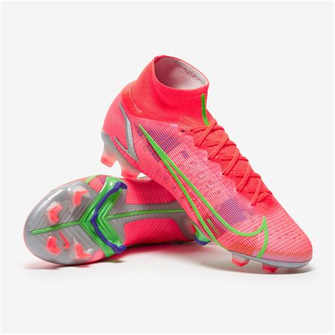 Nike Mercurial Superfly VIII Elite FG - Bright Crimson/Metallic Silver ...