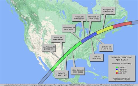 National Eclipse | Eclipse Maps | April 8, 2024 - Total Solar Eclipse