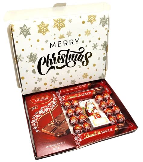 Lindt Lindor Milk Chocolate Bars & Truffles Gift Box Hamper - Etsy UK