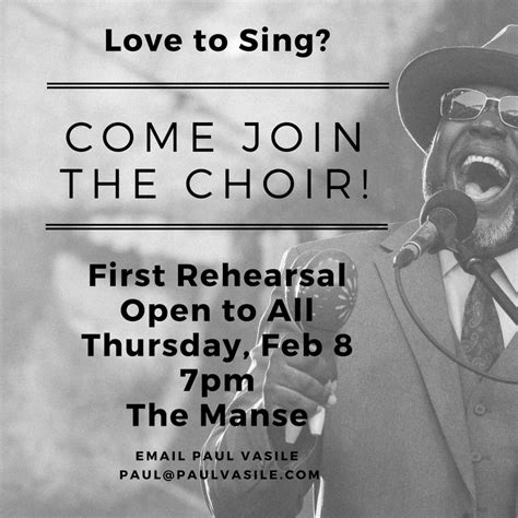 Love to Sing? Come Join The Choir